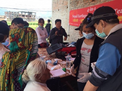 尼泊爾東部Harisidhi村民接受台灣醫療服務